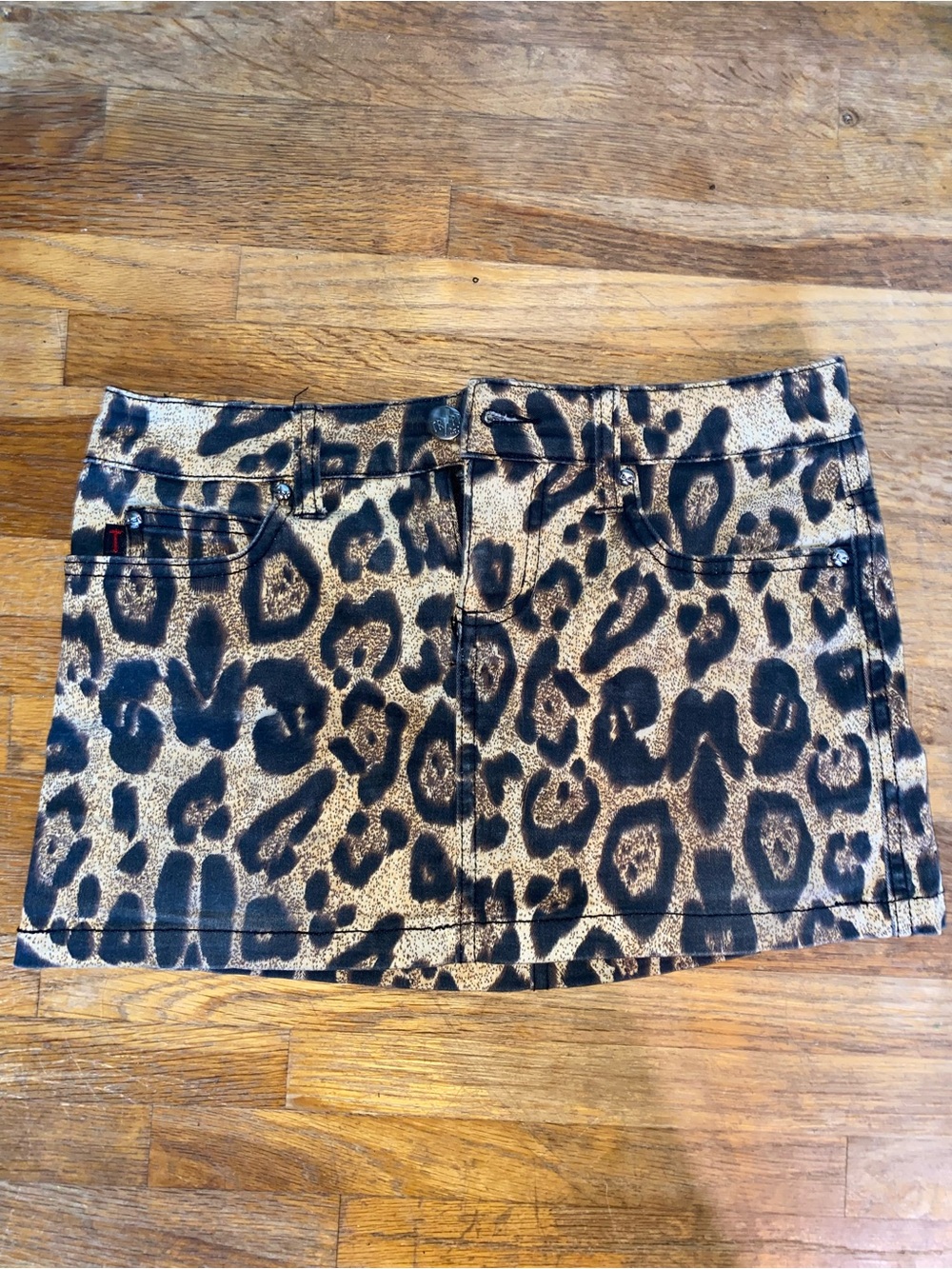 Leopard/cheetah print Tripp NYC mini skirt